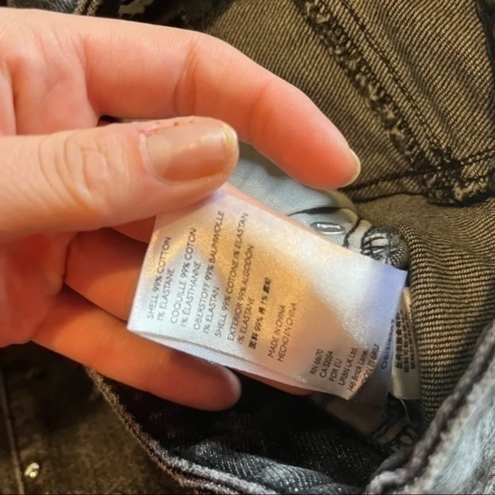 Anthropologie Pilcro and the Letterpress bedazzled high waisted skinny jeans